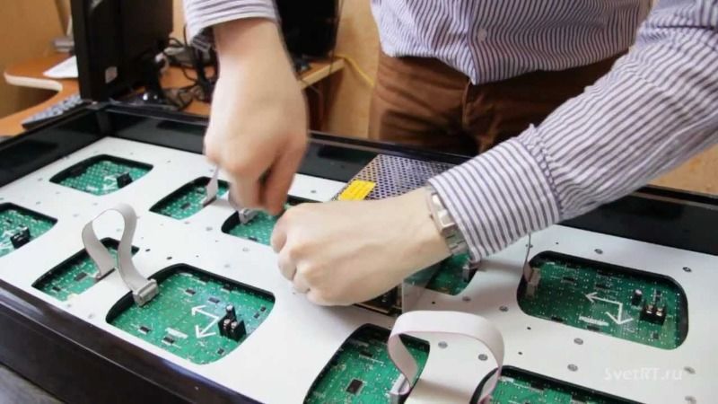 бегущие строки монтаж